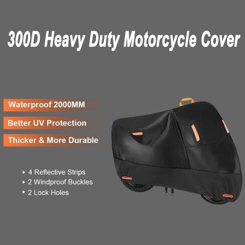 Motorcycle Cover for BMW K1600B K1600GT K1600GTL K1600 B GT GTL, Outdoor Protection Durable Motorbike Cover, for All-Around All Season Protection, Outdoor Accessories in Saudi Arabia