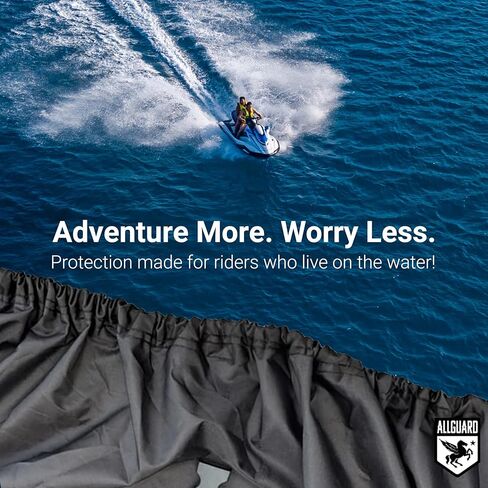 غطاء Max Jet Ski المقاوم للطقس متوافق مع 2014-2026 SEA DOO Spark 3UP / Spark TRIXX 3UP - لون أحمر/أسود - قابل للمقطورة in Kuwait