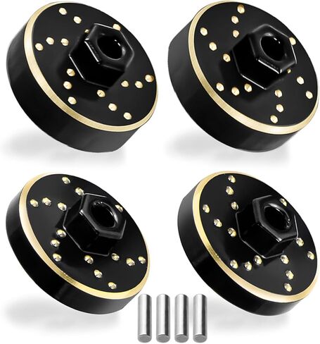 4PCS Brass Wheel Weights Upgrades Wheel Hex Hub Adapter Brass Counterweight for 1/32 Redcat Ascent-32 Upgrades in Saudi Arabia