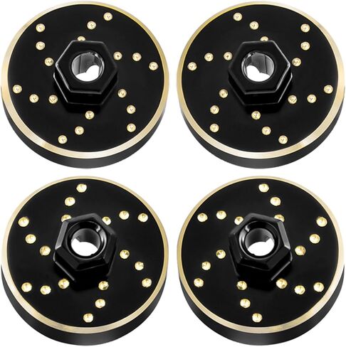 4PCS Brass Wheel Weights Upgrades Wheel Hex Hub Adapter Brass Counterweight for 1/32 Redcat Ascent-32 Upgrades in Saudi Arabia