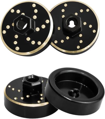 4PCS Brass Wheel Weights Upgrades Wheel Hex Hub Adapter Brass Counterweight for 1/32 Redcat Ascent-32 Upgrades in Saudi Arabia