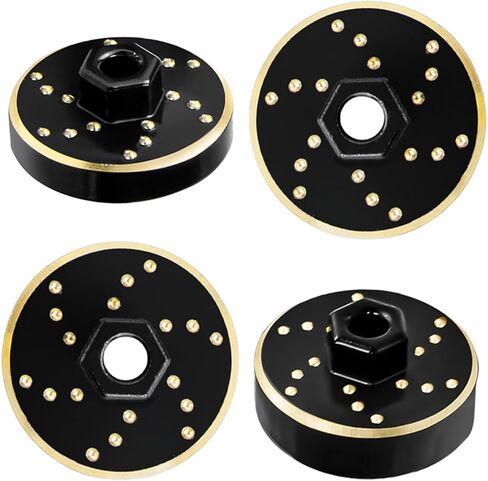 4PCS Brass Wheel Weights Upgrades Wheel Hex Hub Adapter Brass Counterweight for 1/32 Redcat Ascent-32 Upgrades in Saudi Arabia