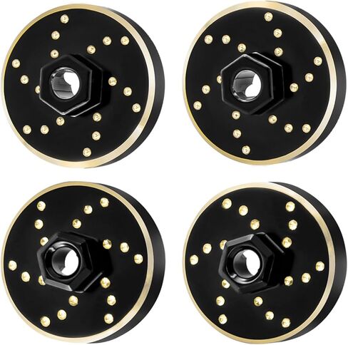 4PCS Brass Wheel Weights Upgrades Wheel Hex Hub Adapter Brass Counterweight for 1/32 Redcat Ascent-32 Upgrades in Saudi Arabia