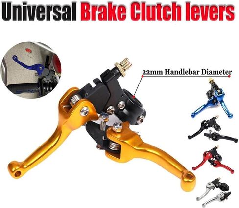 رافعة قابض فرامل قبضة لـ CRF250L لـ CRF 250L لـ CRF 250 لـ CRF 300 لـ Rally لـ CRF300L لـ CRF 300L 2021 2022 عتلات قابض الفرامل 22 مم (أسود) in Kuwait