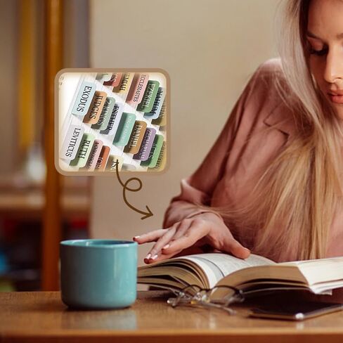 150 Laminated Bible Tabs, Large Print, Resettable Bible Index Tabs, Boho Bible Study Accessories in Kuwait