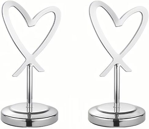 2 Pcs Table Number Holders 4 Inch Place Card Holders Picture Holder for Wedding Party Restaurant Rose Gold in Saudi Arabia