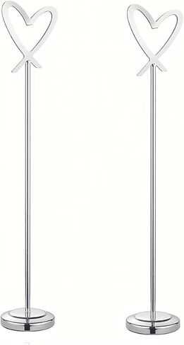 2 Pcs Table Number Holders 4 Inch Place Card Holders Picture Holder for Wedding Party Restaurant Rose Gold in Saudi Arabia