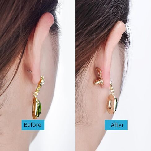 Earring Lifter Backs, EBFDOH T Shape Earring Backs for Droopy Ears Large Earring Backings for Heavy Earrings Big Support Backers for Studs Large Earing Backs,Mixed Color in Kuwait