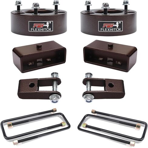 3" Front + 3" Rear Full Leveling Lift kit for 2007-2024 Silverado 1500 Sierra 1500 2WD/4WD with 2-4" Rear shock extension in Saudi Arabia