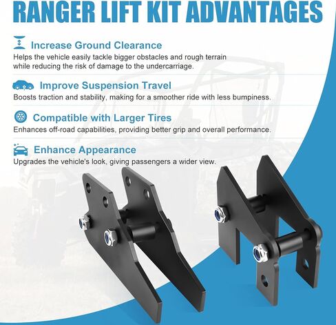 طقم رفع UTV Ranger 3 بوصة، 3 بوصة طقم رفع قوس أمامي وخلفي لبولاريس رينجر بالحجم الكامل 570/الحجم الكامل 570 XP/XP 900/XP 900 CREW/XP 1000/XP 1000 CREW/1000 ديزل/1000 ديزل CREW 2013-2021 in Kuwait