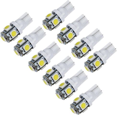 W5W T10 5050 LED COB عكس الضوء سيارة 5 SMD ماركر مصابيح الجانب بدوره إشارات أضواء خلفية وقوف السيارات لمبة 12 فولت (أخضر) in Kuwait
