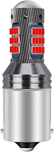 2 قطعة 1156 BA15S 7506 P21W R10W R5W السوبر مشرق 2016 LED لمبات فرامل السيارة بدوره إشارات احتياطية عكس مصابيح DRL ضوء 12 فولت (أحمر) in Kuwait