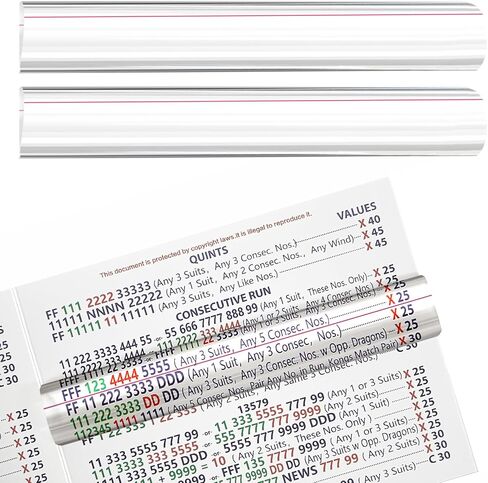 2 Pack Mahjong Line Finder,Mahjong Line Reader for NMJL Card with Guiding Line,Practical Gift for Mahjong Players,Mahjong Essential Accessories Set (Pink) in Saudi Arabia