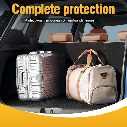 بطانة صندوق السيارة بطانات البضائع لسيارة Ford Escape 2013-2019 الحصير الخلفي لأرضية صندوق السيارة علبة التمهيد ثلاثية الأبعاد لجميع الأحوال الجوية TPE باللون الأسود in Kuwait