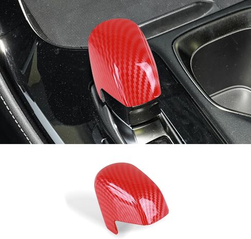Car Interior Trim Gear Shift Knob Cover for Lexus RX 350h, RX 500h, RX 450h 2023-2025, for NX 250, NX 350h, NX 450h 2022-2025, for Lexus TX 2024 2025 TX350 TX500h (Carbon Fiber-Black) in Saudi Arabia