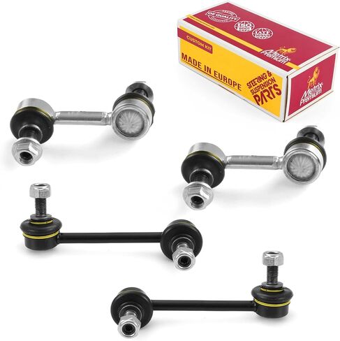 Metrix Premium Chassis Parts - 4 PC Front & Rear Sway Bar Stabilizer End Link Kit Fits 2004-2006 Acura TL, 04-08 TSX, 03-07 Honda Accord, Replacement K90661, K90660, K90342, K90343, Made in Europe in Saudi Arabia