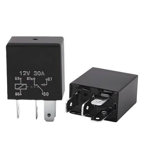 12 Volt Violet 4-Pin Relay for Oil Pump, Fuel Injection and Fog Lights, Pack of 2, 30A Load in Kuwait