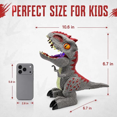 Dinosaur Toys for Kids 2-4 5-7 Years, Mist Spray Dinosaur Toy with Roar and Lights, Trex Indominus Rex Dinosaurs, Interactive No Remote Control Dino Toys 3-5 Year Old Boys Birthday Gift in Saudi Arabia