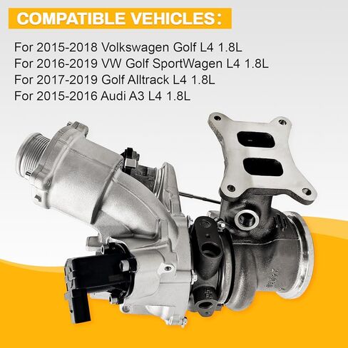 شاحن توربيني RHF4 مع مجموعة المحرك متوافق مع VW Golf 2015-2018، متوافق مع Golf Alltrack 2017-2019، SportWagen 2015-2019، متوافق مع Audi A3 2015-2016، L4 1.8L in Kuwait