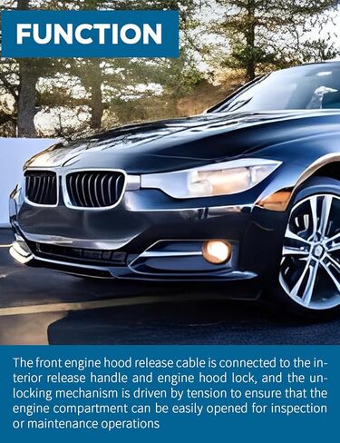 غطاء المحرك الأمامي الإصدار سلك كابل صالح لسيارات BMW 320i 330i 428i 430i M2 M3 M4 استبدال 51237411315 51237396161 51237239240 in Kuwait