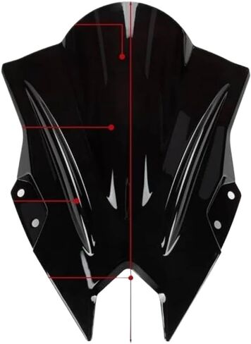 واقي حاجب الرياح ذو الفقاعات المزدوجة للدراجات النارية متوافق مع NINJA500 SE 500 2024 2025 in Kuwait