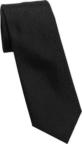 DKNY Men’s Black Solid & Pattern Necktie | Slim 2.75" Width | Modern Classic Formal & Business Tie in Saudi Arabia