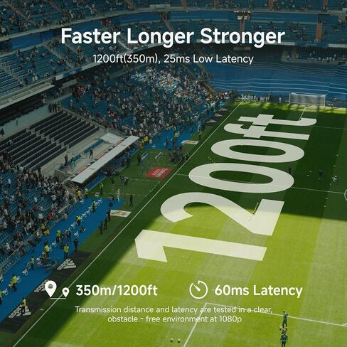 Accsoon CineView SE Wireless Transmitter Receiver Transmission ，Range of 1200 ft/350m,Latency 0.05s&1080P HD Video, HDMI and SDI,Support 4 Devices Dual-Band Transmission in Saudi Arabia