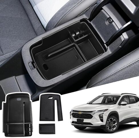 صينية تنظيم وحدة التحكم المركزية متوافقة مع 2024 2025 2026 Chevy Trax وBuick Envista مسند الذراع صندوق تخزين إدراج صينية تخزين الملحقات الداخلية الثانوية in Kuwait