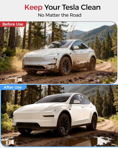 2026 Mud Flaps for Tesla New Model Y Juniper Accessories [Protect Paint, No Drilling Installation] All-Weather Splash Guards for Model Y Juniper 2025-2026, Black (Set of 4) in Saudi Arabia