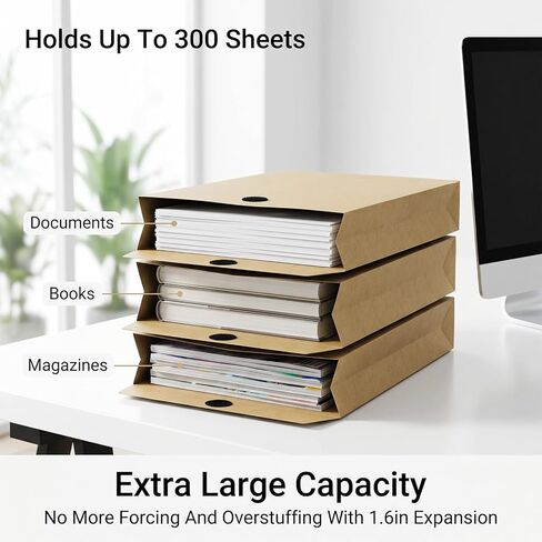 25 Pack 10x13 Inch Expandable Large Envelopes Big Mailing Envelopes Hook-and-Loop Closure Anti Tear Catalog Envelopes for Business Office Paper Documents File Storage - Brown in Kuwait