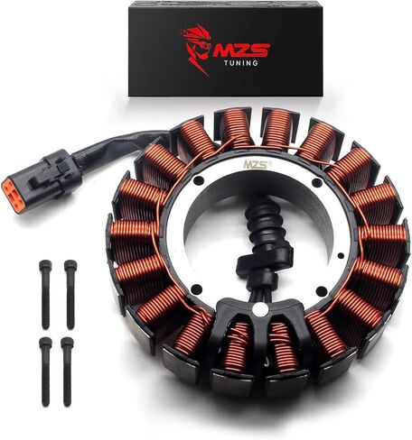MZS Motorcycle Electric Stator Coil 30017-07 Compatible With 2007 Dyna Softail Models in Saudi Arabia