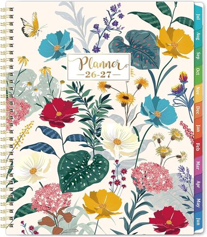 2025 Planner - 2025 Weekly & Monthly Planner, Jan.2025 - Dec.2025, Calendar/Planner 2025, 9" × 11", Back Pocket, Colorful Tabs,Twin-wire Binding in Saudi Arabia