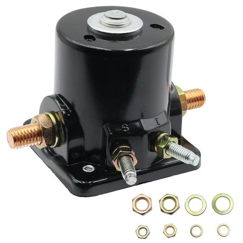 Starter with Relay Replacement for Johnson 85HP 88HP 90HP 100HP 110HP 112HP 115HP 125HP 135HP 140HP, for Evinrude E85 90 100 110 112 115 125 135 140, 385529 389954 585057 20513579TBA in Saudi Arabia