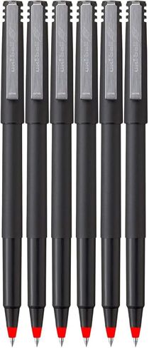 Roller Rollerball Pens, Micro Point (0.5mm), Blue Ink, 6 Count, Bundle with Plastic Reusable Pouch in Saudi Arabia