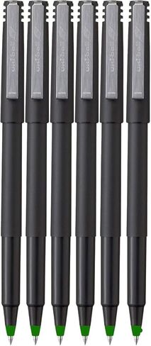 Roller Rollerball Pens, Micro Point (0.5mm), Blue Ink, 6 Count, Bundle with Plastic Reusable Pouch in Saudi Arabia