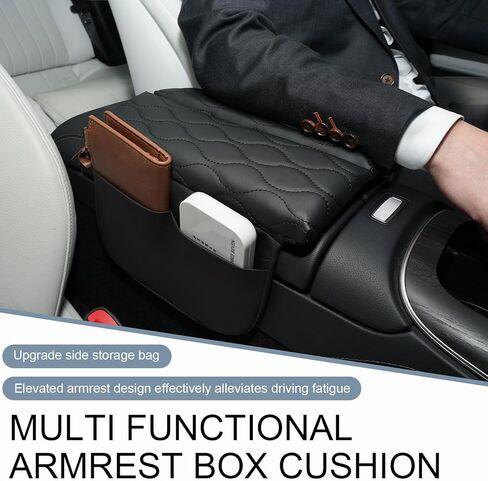 غطاء وحدة التحكم المركزية لسيارة 2024-2026 Mercedes-Benz E-Class W214 (E350 E450 AMG E53)، وسادة مسند ذراع جلدية مع جيوب تخزين in Kuwait