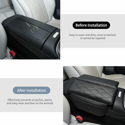 غطاء وحدة التحكم المركزية لسيارة 2024-2026 Mercedes-Benz E-Class W214 (E350 E450 AMG E53)، وسادة مسند ذراع جلدية مع جيوب تخزين in Kuwait