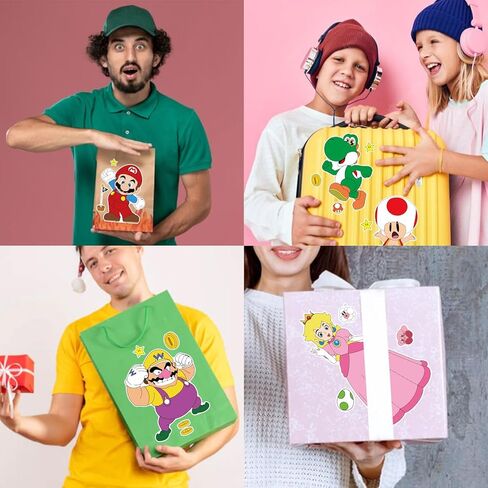 مجموعة مكونة من 36 قطعة من ملصقات Make-a-face، اصنع Super Bros ملصقاتك الخاصة، ممزوجة ومتطابقة مع 12 شخصية مصممة (3 من كل واحدة) لتزيين الحفلات، والمكافآت، والديكور 594 in Kuwait