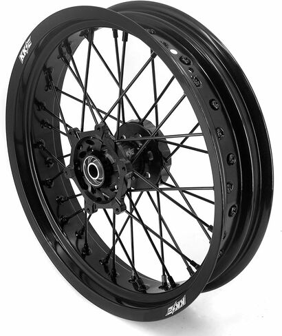 KKE 17'' inch Supermoto Wheels Fit For SUZUKI DRZ400S DRZ400SM 2005-2024 DRZ400 DRZ400E 3.5/4.25 Street Wheels Black Hubs Set in Saudi Arabia