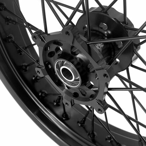 KKE 17'' inch Supermoto Wheels Fit For SUZUKI DRZ400S DRZ400SM 2005-2024 DRZ400 DRZ400E 3.5/4.25 Street Wheels Black Hubs Set in Saudi Arabia
