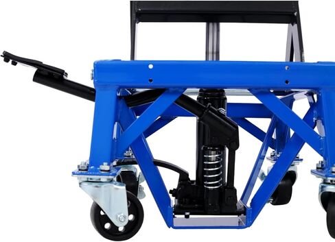 300 lbs Hydraulic Motorcycle Scissor Jack Lift Foot Step Wheels for Small Dirt Bikes,Blue Color Blue Elevate with Confidence Maintenance & Storage in Saudi Arabia