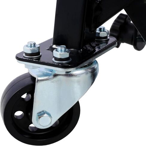 300 lbs Hydraulic Motorcycle Scissor Jack Lift Foot Step Wheels for Small Dirt Bikes,Black Color Steel Black Elevate with Confidence Outdoor Use Design in Saudi Arabia