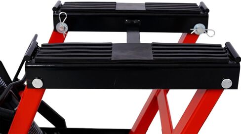 Hydraulic Motorcycle Lift Jack, 1500 LBS Capacity ATV Scissor Lift Jack, Portable Motorcycle Lift Table with 4 Wheels, Hydraulic Foot-Operated Hoist Stand for Motorcycle ATV UTV Powersports in Saudi Arabia