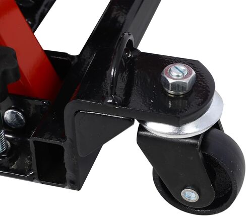 Hydraulic Motorcycle Lift Jack, 1500 LBS Capacity ATV Scissor Lift Jack, Portable Motorcycle Lift Table with 4 Wheels, Hydraulic Foot-Operated Hoist Stand for Motorcycle ATV UTV Powersports in Saudi Arabia