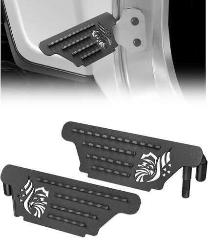 unionlux Fit for Jeep Foot Pegs Doors Off, Upgraded Heavy Duty Single Sided Anti-Slip Raised Texture 120° Foot Pegs fit for Jeep Wrangler Accessories&Jeep Gladiator Accessories 2007-2025 in Saudi Arabia