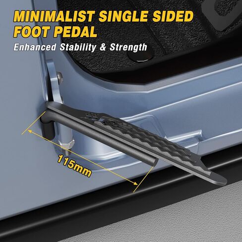 unionlux Fit for Jeep Foot Pegs Doors Off, Upgraded Heavy Duty Single Sided Anti-Slip Raised Texture 120° Foot Pegs fit for Jeep Wrangler Accessories&Jeep Gladiator Accessories 2007-2025 in Saudi Arabia