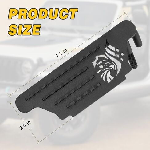 unionlux Fit for Jeep Foot Pegs Doors Off, Upgraded Heavy Duty Single Sided Anti-Slip Raised Texture 120° Foot Pegs fit for Jeep Wrangler Accessories&Jeep Gladiator Accessories 2007-2025 in Saudi Arabia