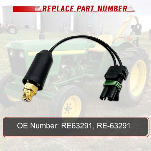 مستشعر ضغط الزيت، RE63291 RE-63291 بديل لجرارات جون ديري 4055 4255 4455 4555 4560 4755 4760 4955 4960 6110 6120 6200 in Kuwait