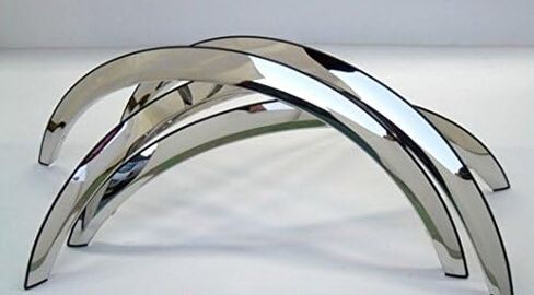 QMI 480705 - Fender Trim Compatible with Mercury Grand Marquis LS And Ford Crown Victoria LX (Half Arch) Mirror Polished Stainless Steel 2" Wide Width Set Of 4 in Saudi Arabia