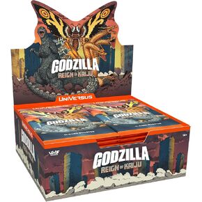 UniVersus: Godzilla: Reign of Kaiju - شاشة عرض معززة - 24 حزمة (11 بطاقة لكل منها)، مبنى Kaiju Battle Deck، لعبة بطاقات قابلة للتجميع، متنوعة عشوائيًا in Kuwait